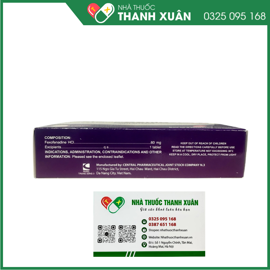 Thuốc CetecoCenfast 60 điều trị viêm mũi dị ứng, mày đay